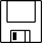 Diskette icon with CC0 license